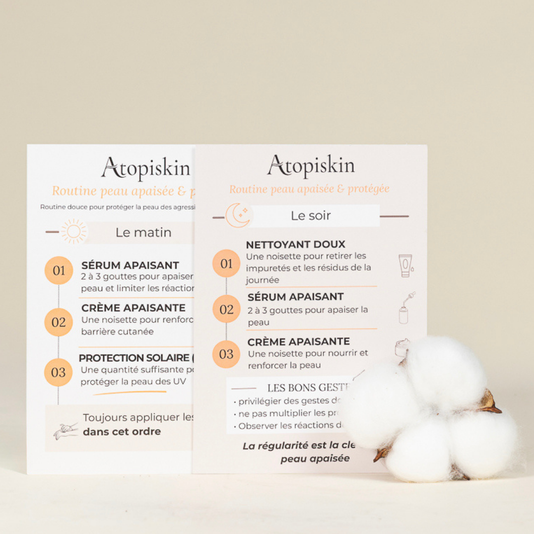 Routine skincare pour peau sensible – Atopiskin
